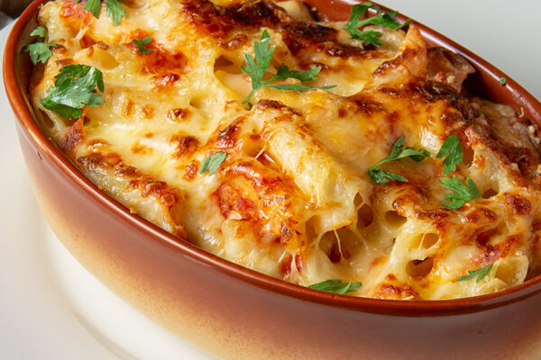Pasta and Bechamel Cheese